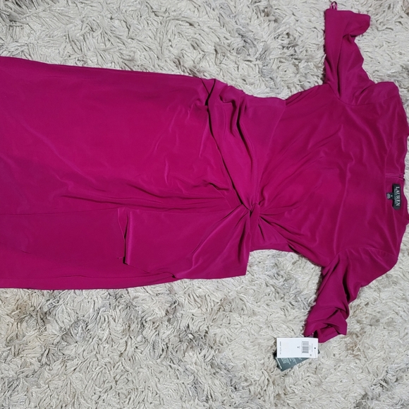 Lauren Ralph Lauren Twisted - Knot Jersey Dress - Picture 7 of 9